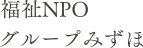 福祉NPO グループみずほ